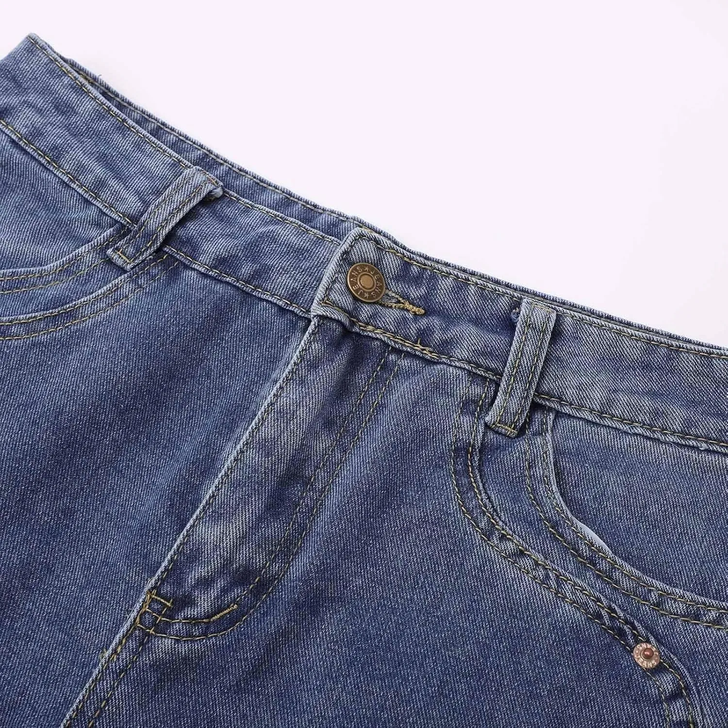 2024 Wide Leg Jeans for Women High Waist Loose Straight Denim Pants 90s Baggy Jeans Trouser Jeans with Pockets