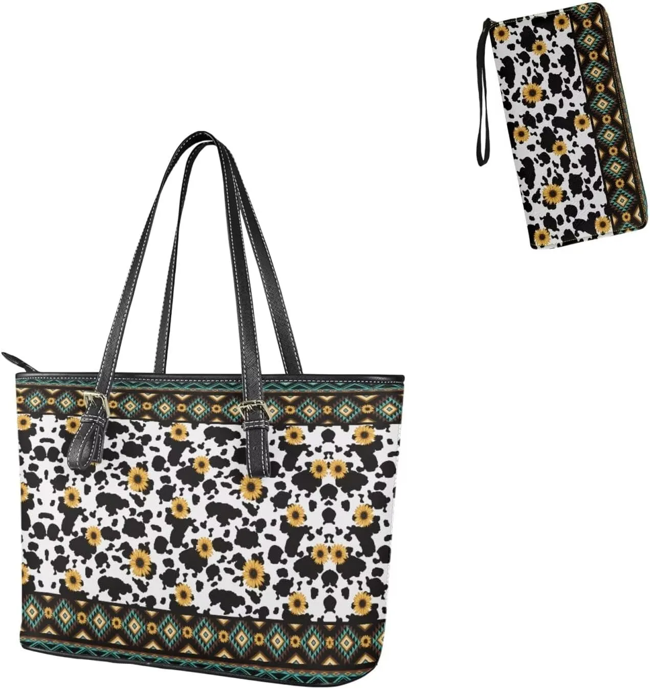 2pcs Purses for Women Wallet Shoulder Bag Top Handle Hand for Daliy Use