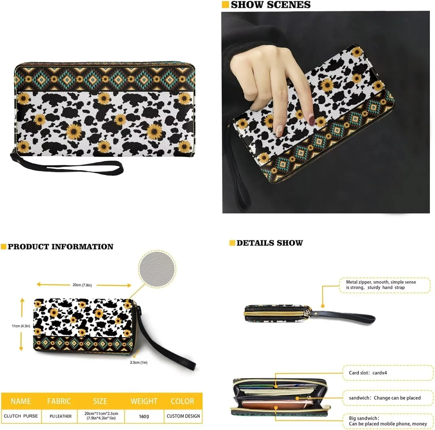 2pcs Purses for Women Wallet Shoulder Bag Top Handle Hand for Daliy Use