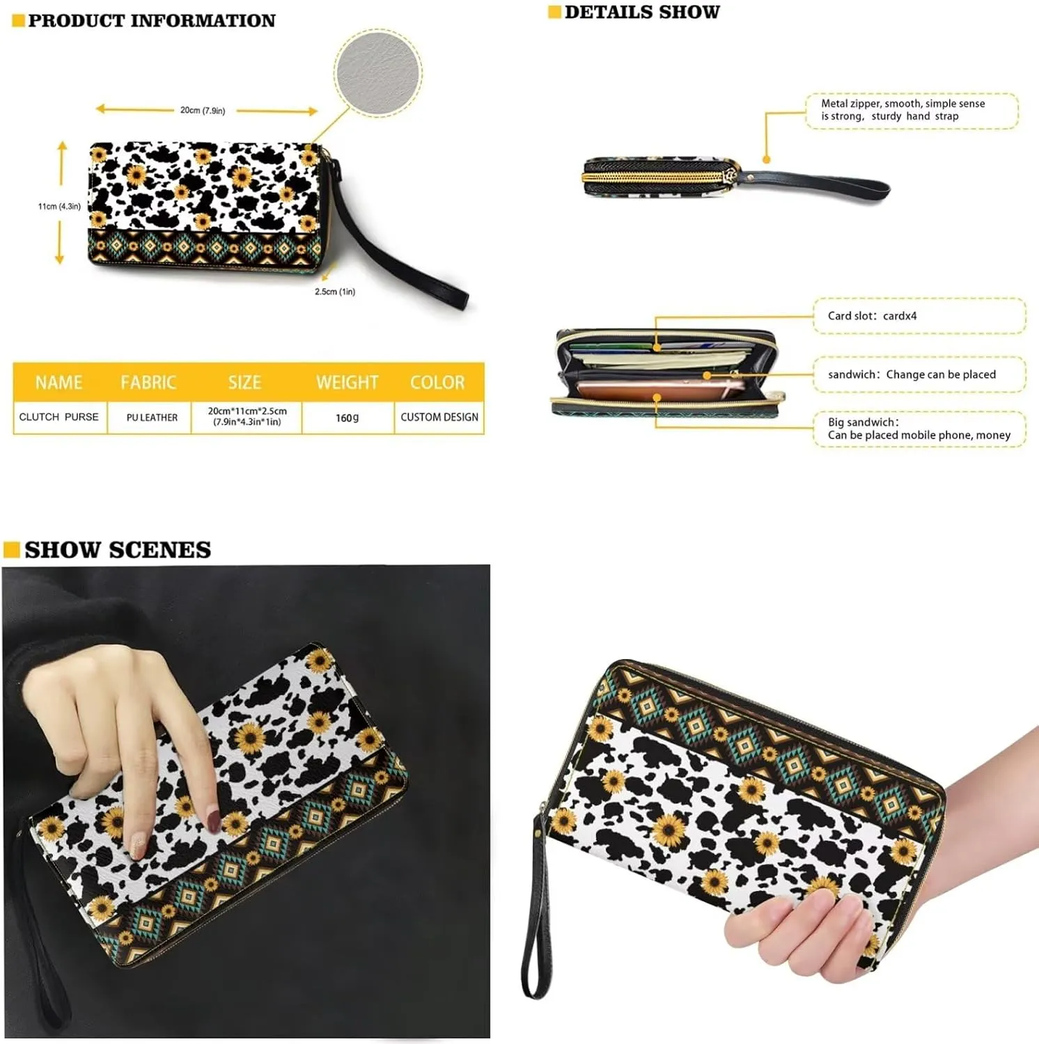 2pcs Purses for Women Wallet Shoulder Bag Top Handle Hand for Daliy Use