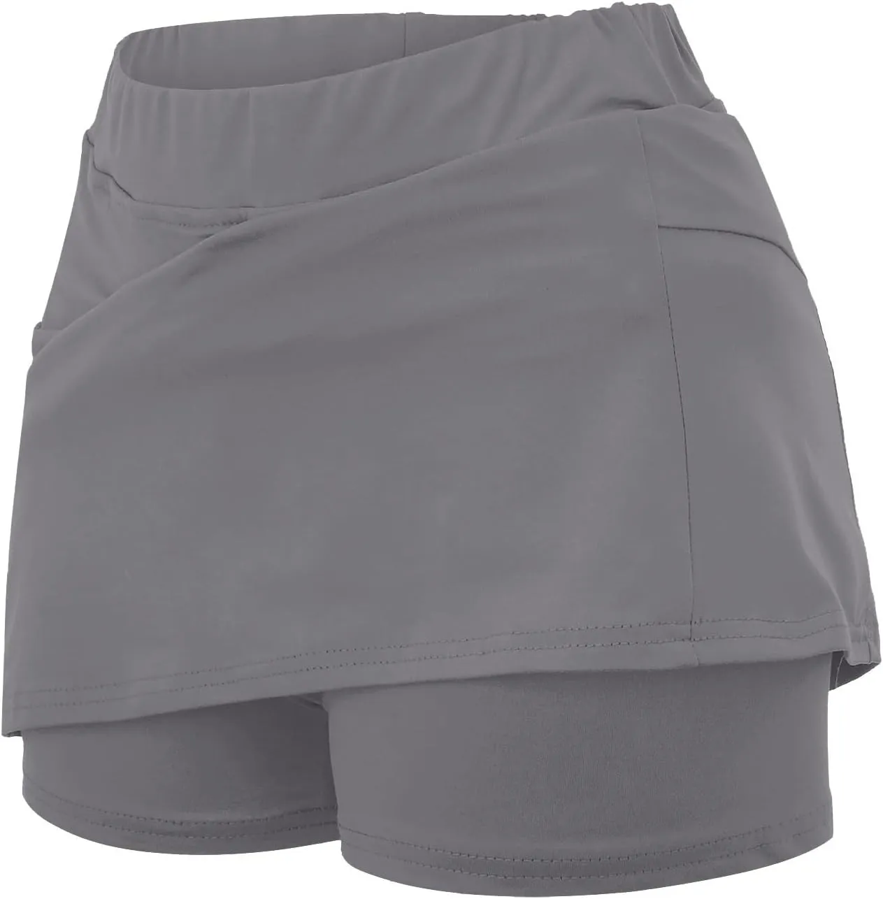 aihihe Golf Skirts for Women with Shorts Longer Shorts for Women Gym Bike Shorts Women Tummy Control Pockets