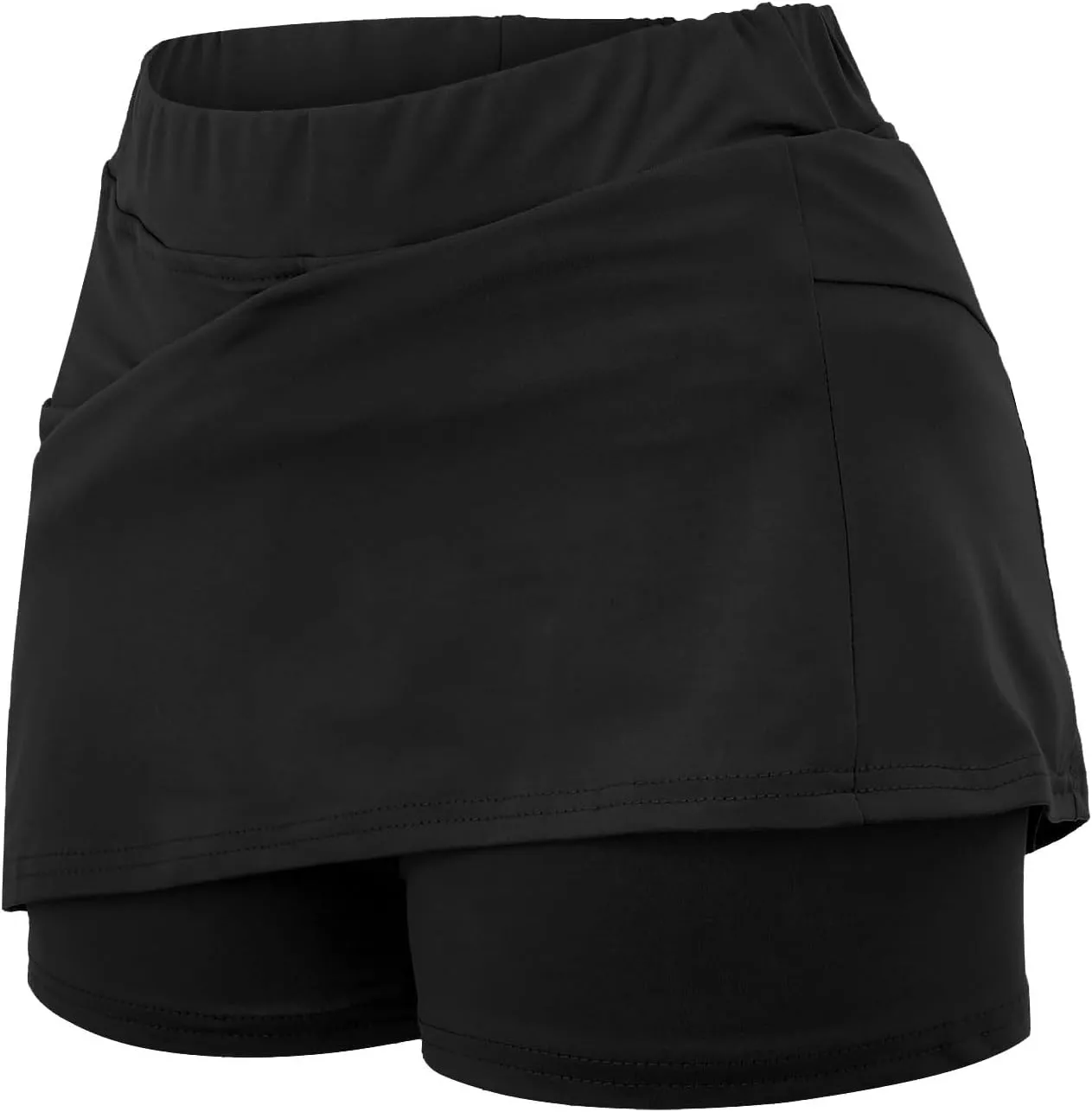 aihihe Tennis Skirts for Women with Shorts Pleated Black Cotton Pleated Skirt for Women Bike Shorts Women Cotton