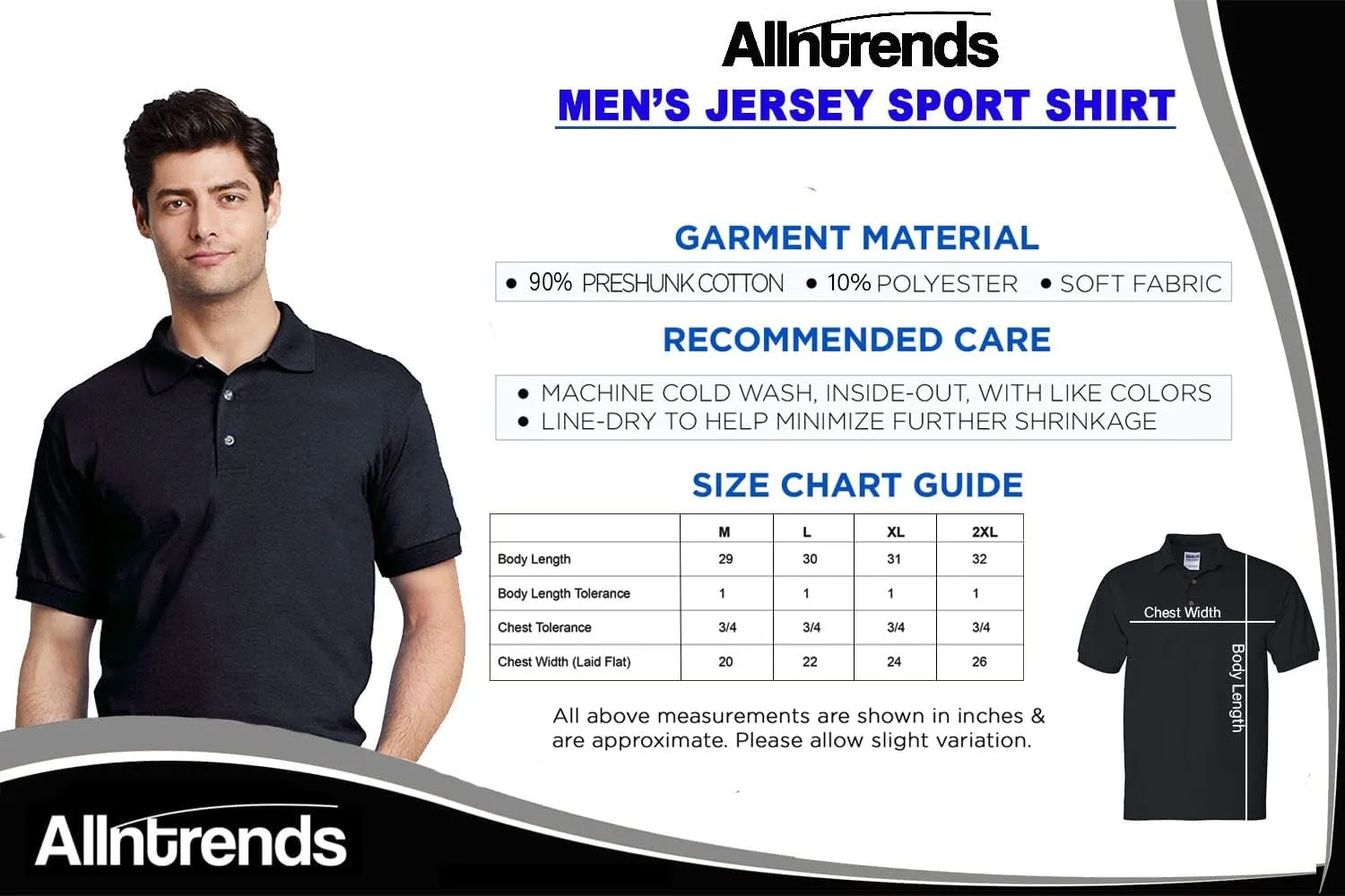 ALLNTRENDS Men's Polo T Shirt US Navy Embroidered Army Top USA American Soldier