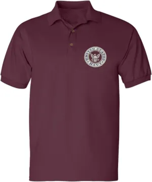 ALLNTRENDS Men's Polo T Shirt US Navy Embroidered Army Top USA American Soldier