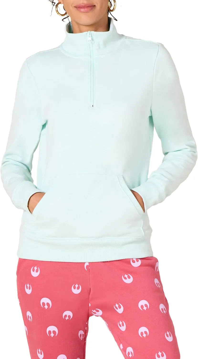 Amazon Essentials Women's Long-Sleeve Fleece Quarter-Zip Top (Available in Plus Size)