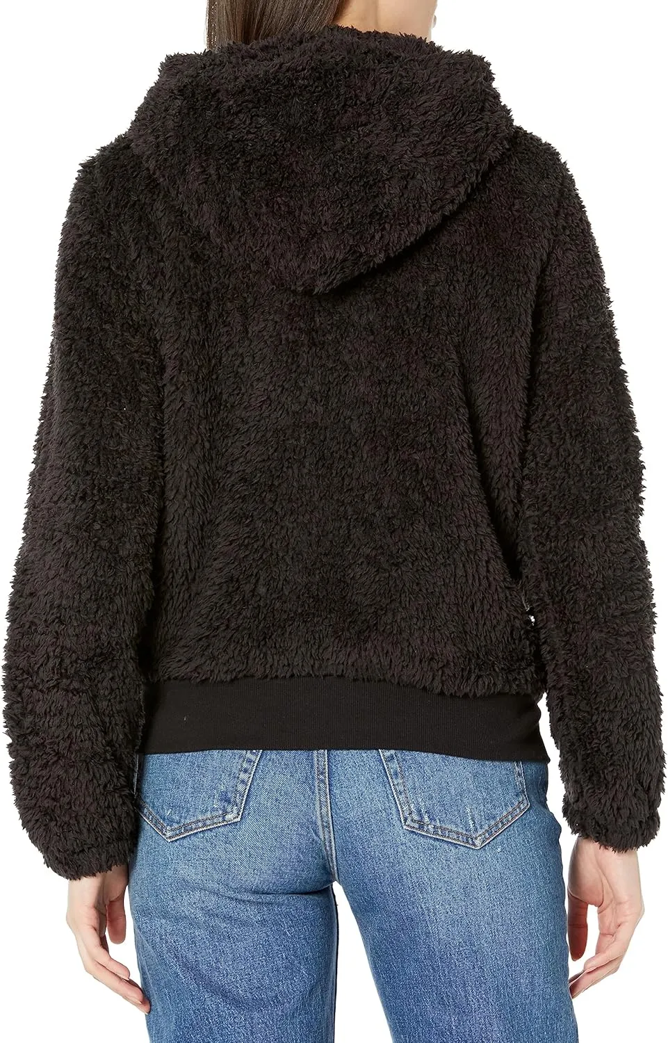 Andrew Marc Women's Teddy Fleece Full Zip Hooded Jacket