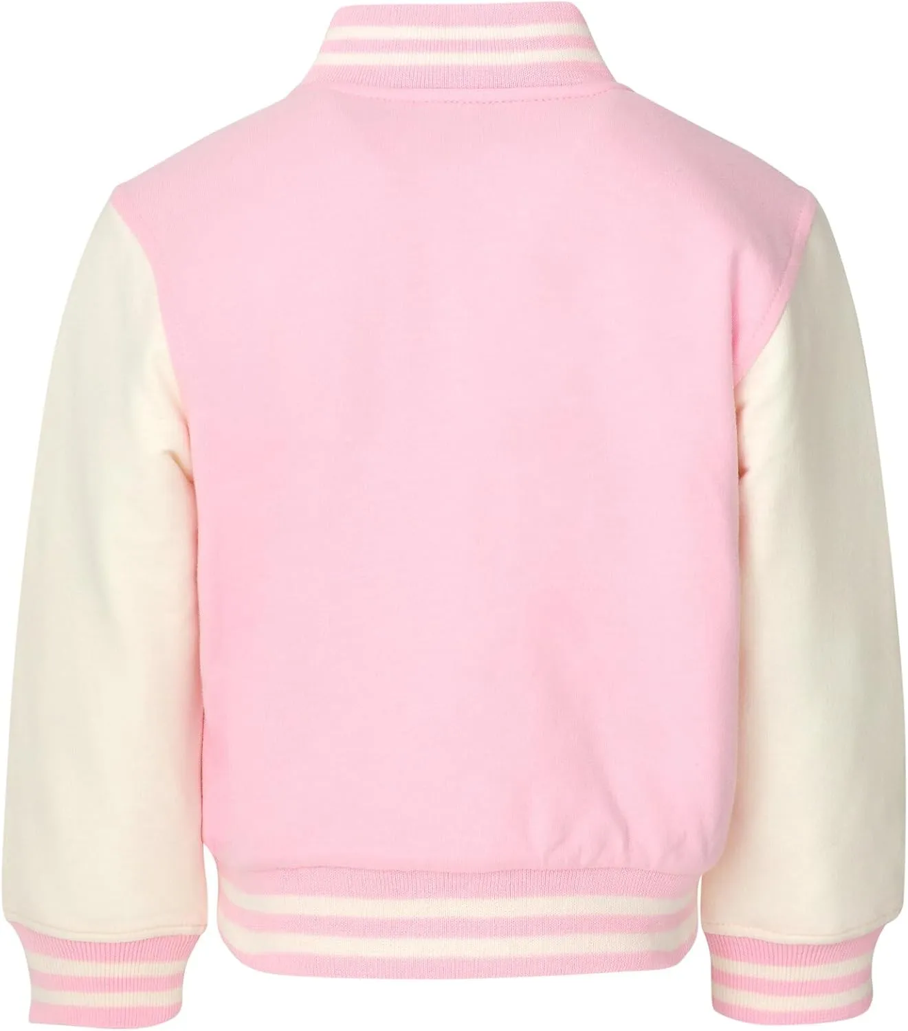 Barbie Girls French Terry Varsity Bomber Jacket Little Kid to Big