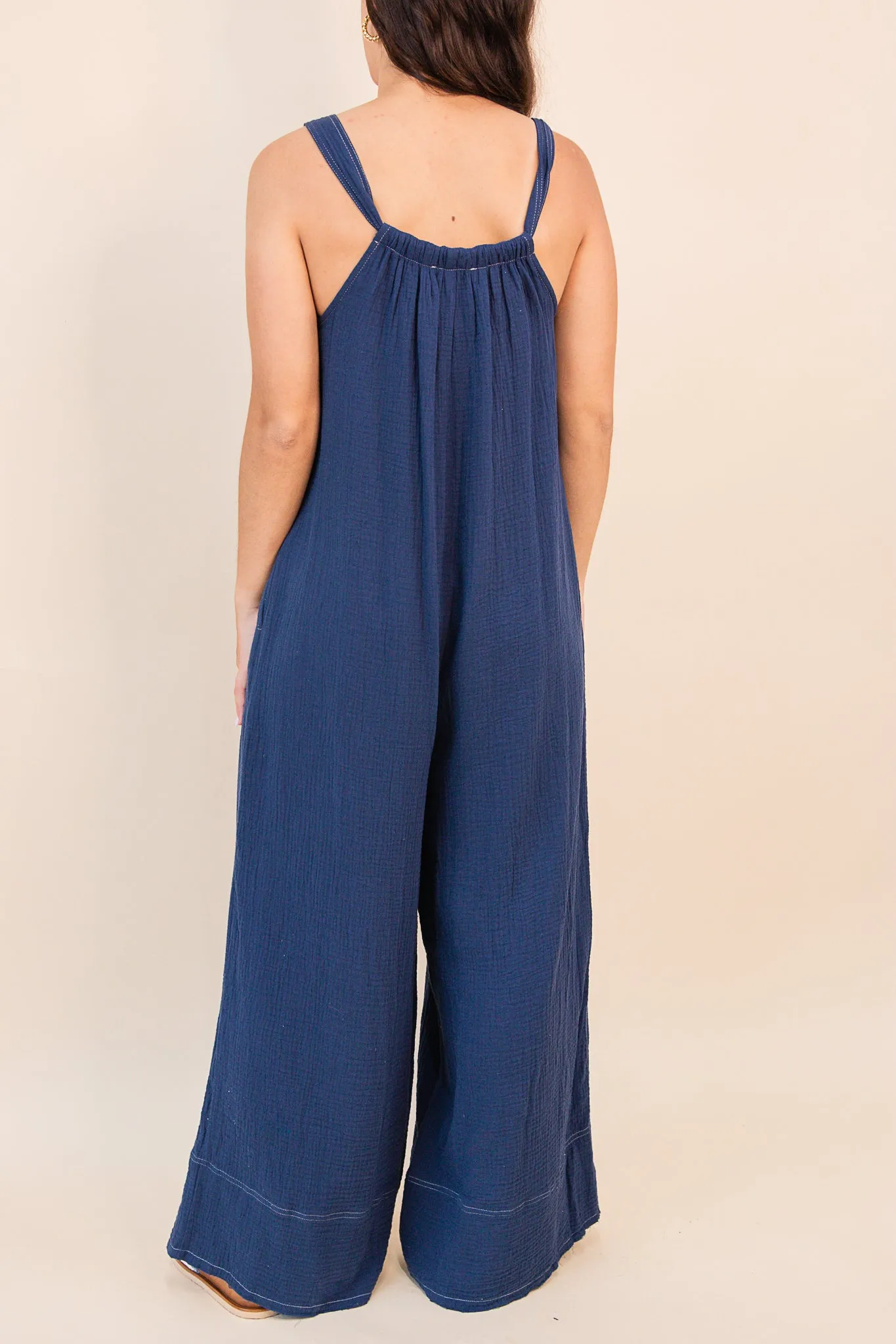 Breezy Lane Frayed Hem Jumpsuit