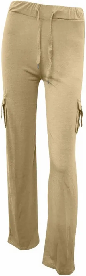 Cargo Pants for Women 2024 Plus Size Stretch High Waist Wide Leg Trouser Casual Comfy Yoga Workout with Pockets