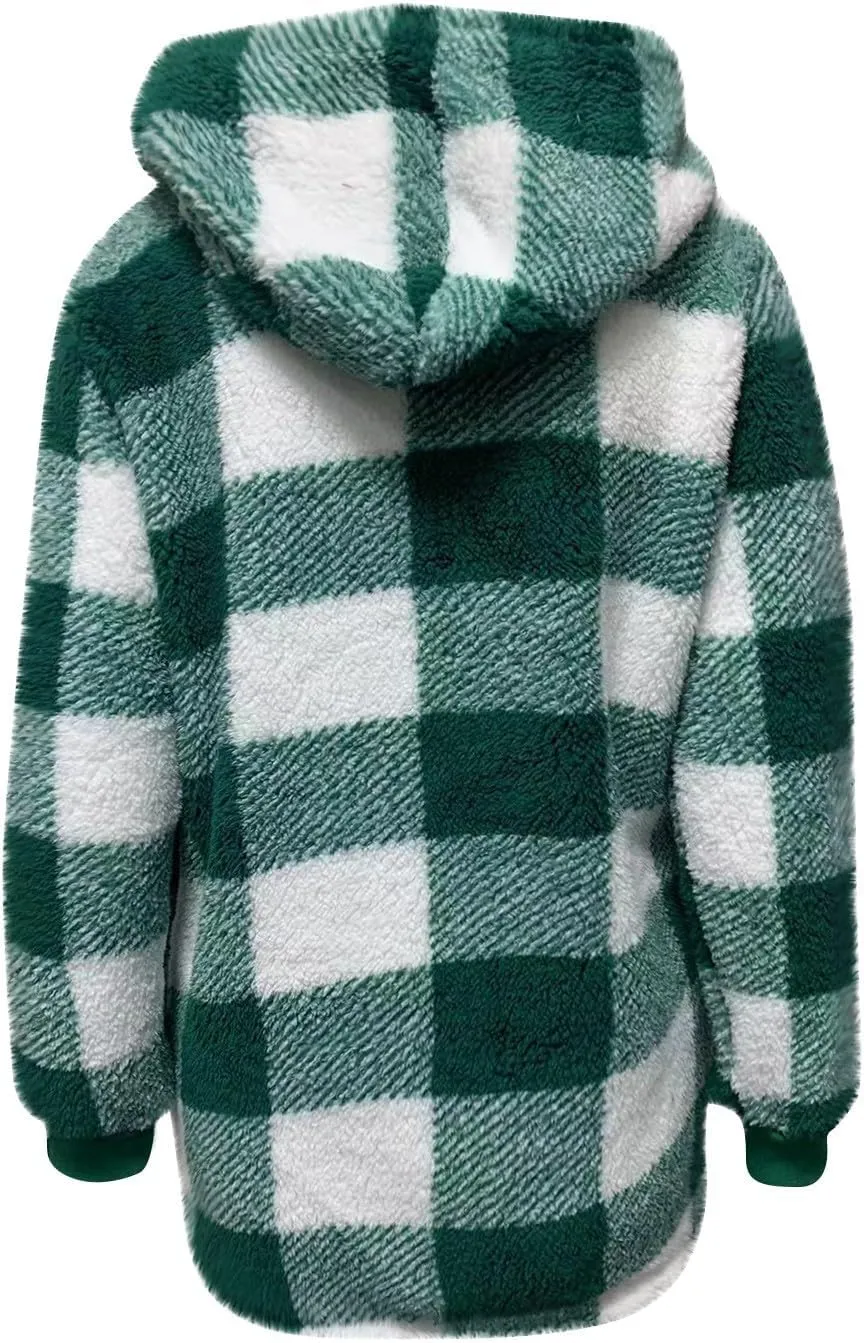 ChicCrate Womens Plaid Shacket Jacket 2025 Fall Winter Clothes Fashion Outfits Long Sleeve Coats