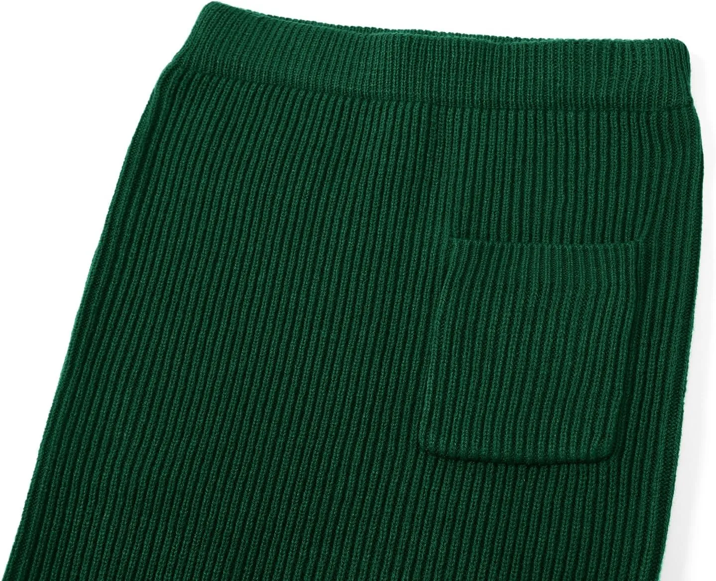 chouyatou Women's Turtleneck 2 Piece Outfits Ribbed Knit Sweater Midi Pencil Skirt Set