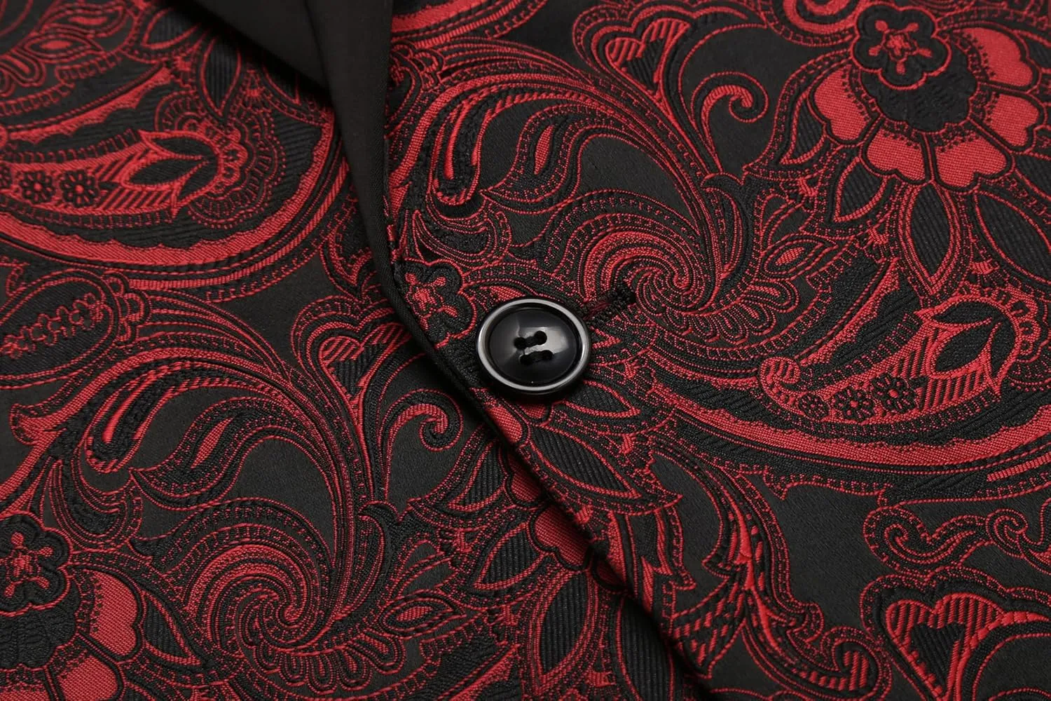 COOFANDY Men's Paisley Tuxedo Jacket One Button Dress Suit Jacket Floral Blazer for Dinner Party Prom Wedding
