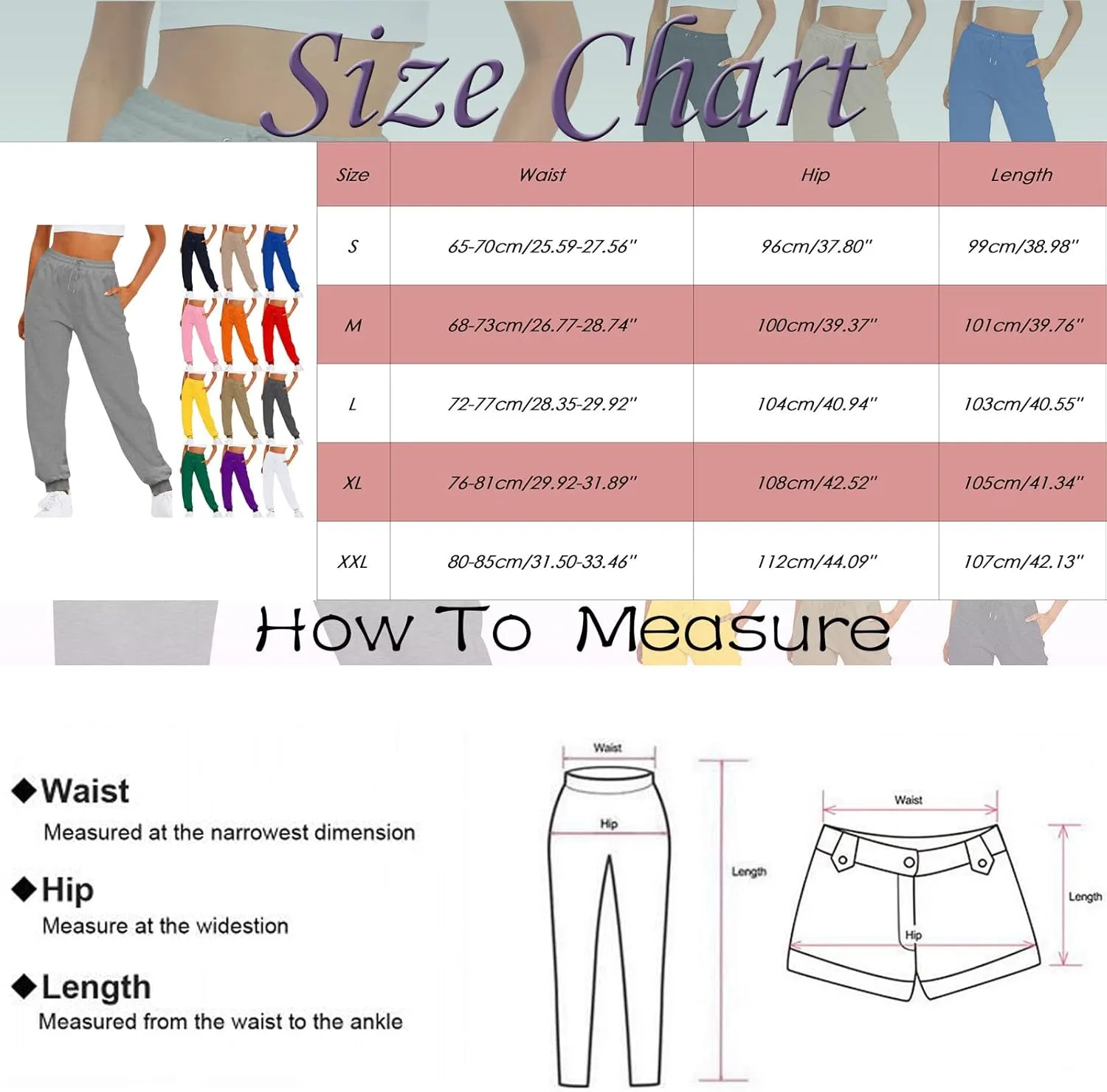 cooki Sweatpants Women Baggy Womens Sweatpants with Pockets Cinch Bottom Drawstring Elastic Waist Pants Athletic Yoga Joggers