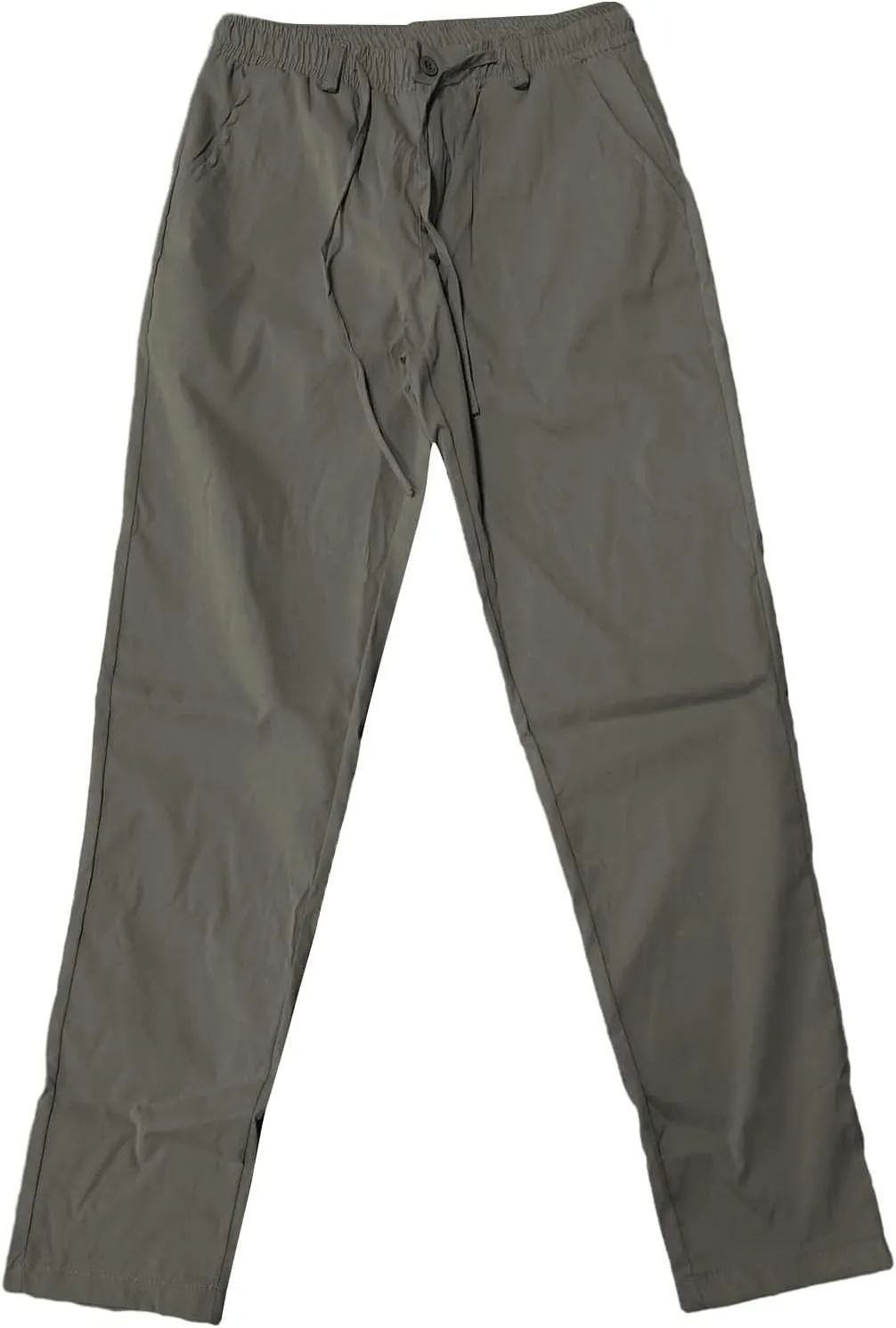 CRNTCEM Mens Tapered Leg Casual Pants Elastic Waist Chinos Cotton Joggers Outdoor Casual Anckle Athletic Work Formal Pant