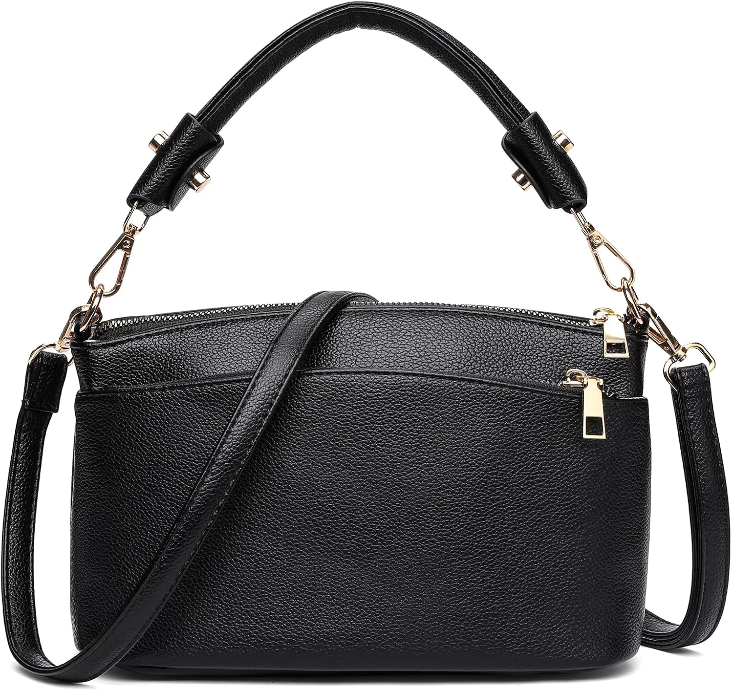 Crossbody Bag for Women, Vegan Leather Top Handle Handbags Small Shoulder Purse