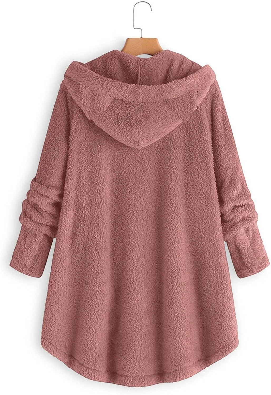 Cute Winter Coats for Women Fleece Oversized Hoodies Sherpa Jacket Plus Size Teddy Coats Button Down Casual Outwear