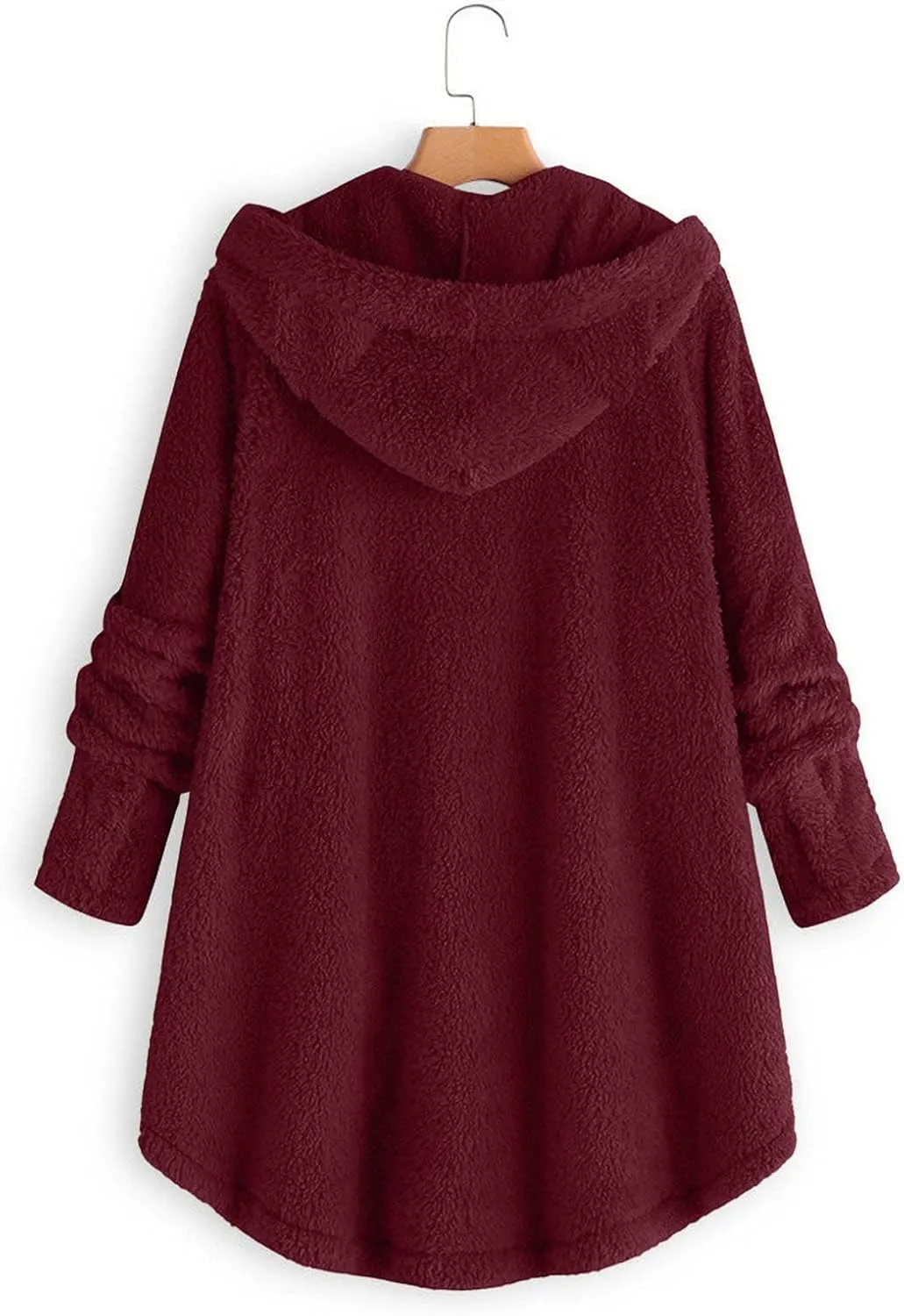 Cute Winter Coats for Women Fleece Oversized Hoodies Sherpa Jacket Plus Size Teddy Coats Button Down Casual Outwear