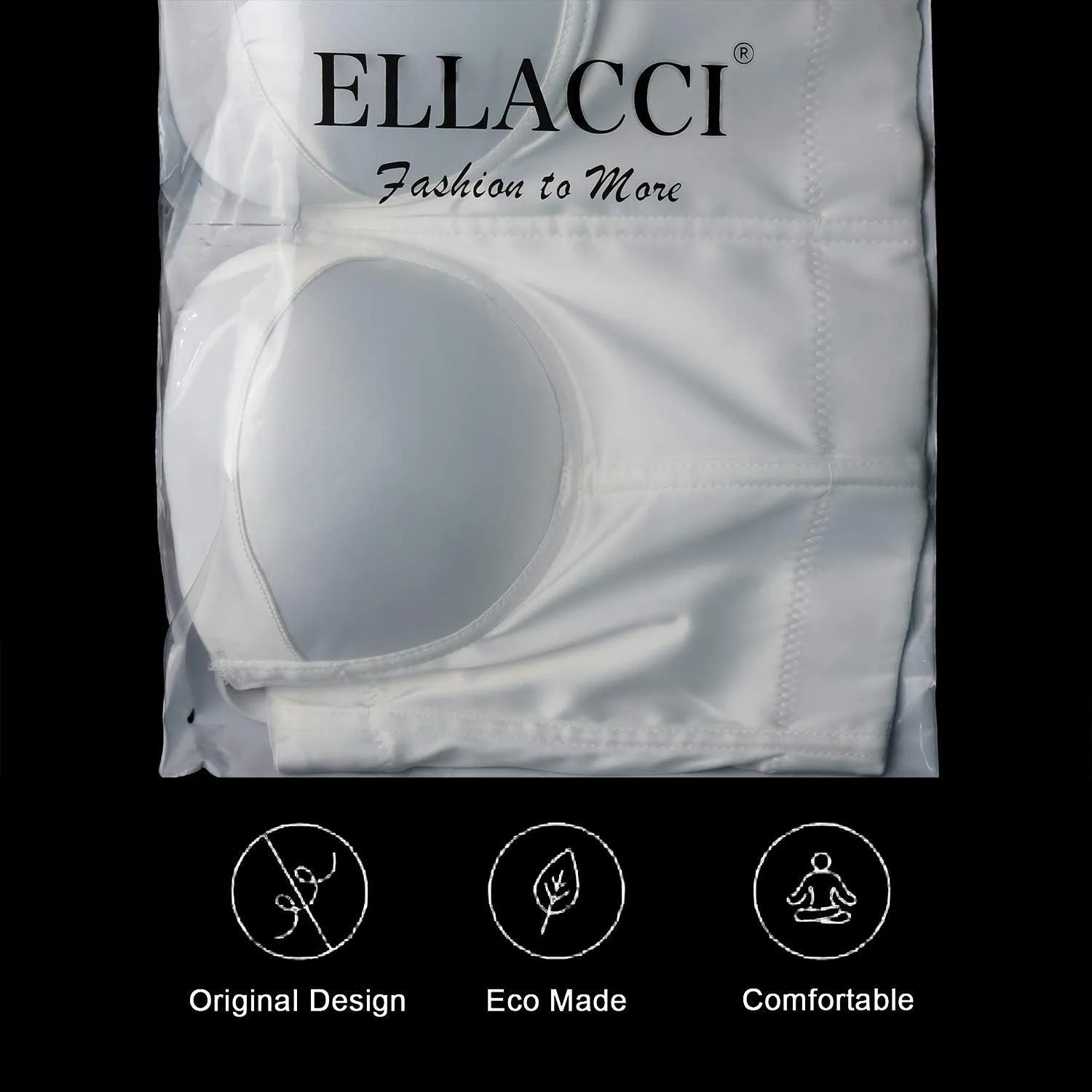 ELLACCI Women's Satin Bustier Crop Top with Gold Chain Shoulder Strap Black