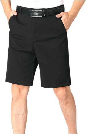 Finelylove Mens Golf Dress Shorts 9 Inch Flat Front Business Casual Twill Work Chino Shorts with Pockets Cotton Short Pants