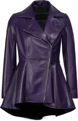 fjackets Leather Jacket Women - Real Lambskin Leather Jackets For Womens Stylish Leather Jacket for All Seasons