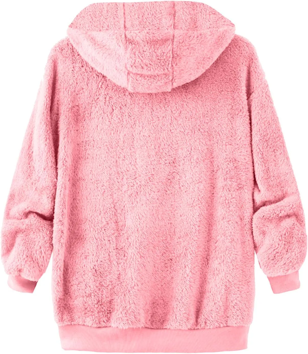 Fleece Jacket for Women Winter Sherpa Jacket Fuzzy Hoodie Jacket Zip Up Fleece Jacket Plus Size Warm Jacket