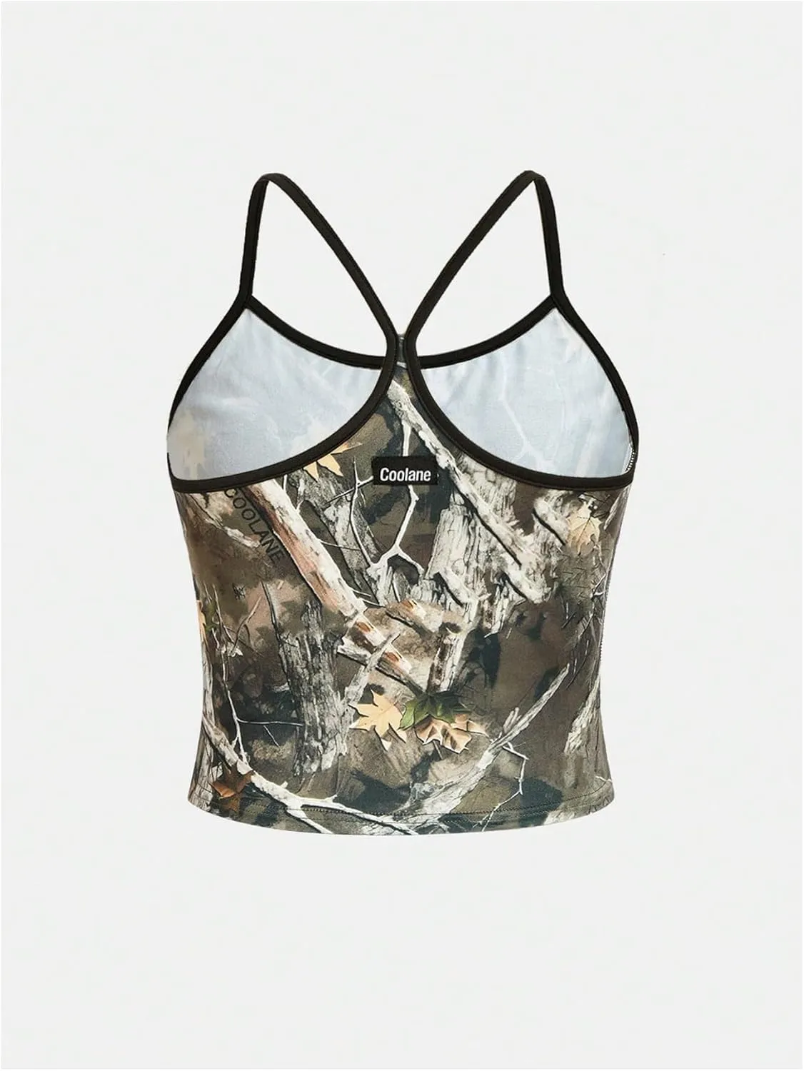 Floerns Girl's Camo Print Racer Back Sleeveless Kids Camisole Athletic Cami Tank Top