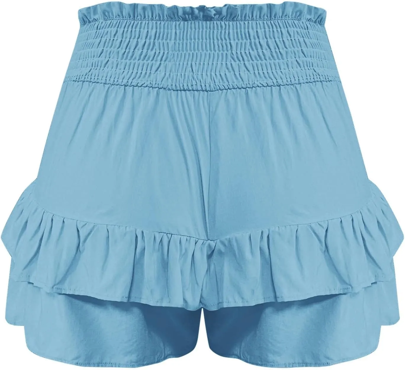Flowy Shorts for Women 2025 Summer Pleated Shorts Pants Casual Dressy High Waisted Ruffle Short