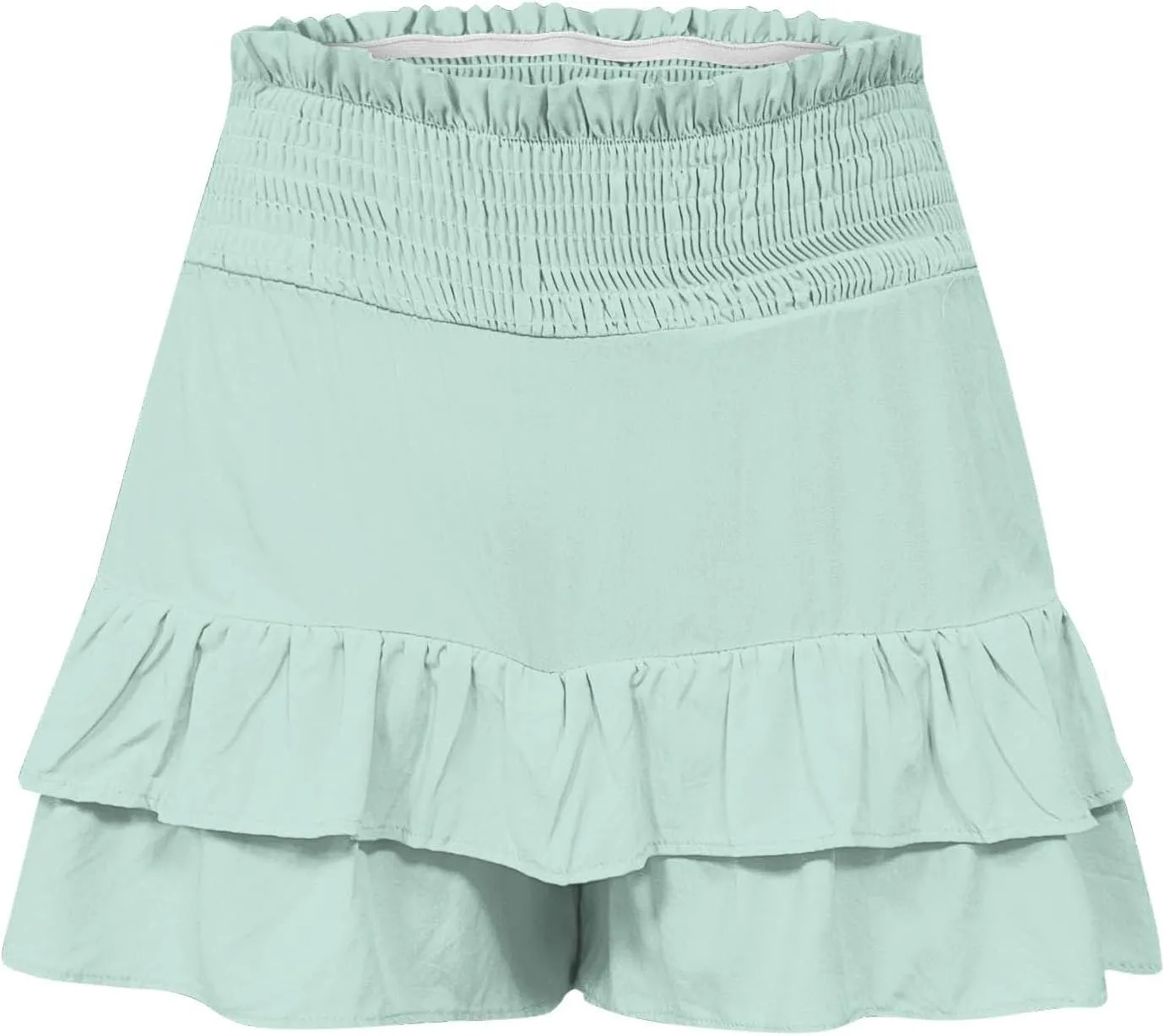 Flowy Shorts for Women 2025 Summer Pleated Shorts Pants Casual Dressy High Waisted Ruffle Short