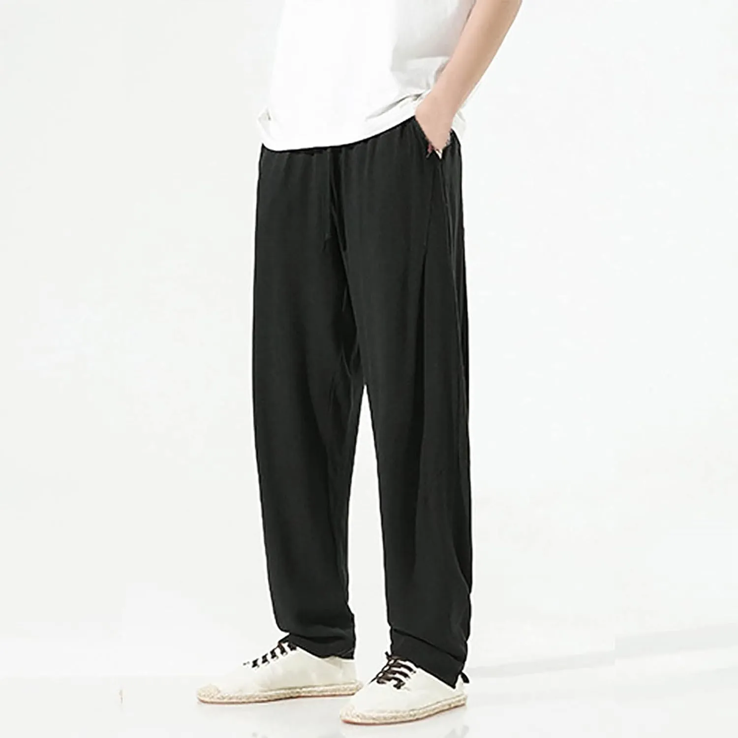 GIERIDUC Men's Golf Joggers Pants Pantalones Con Forro Polar para Hombre Men Running Pants Polyster Men's Relaxed Sweatpants