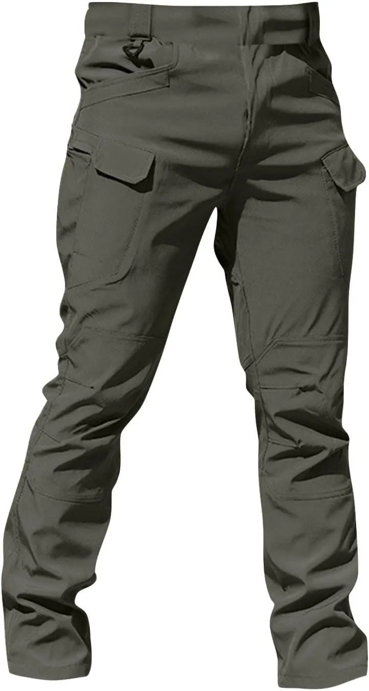 GOFULY Cargo Pants for Men Big and Tall Ripstop Stretch Pants Pockets Slim Fit Baggy Pants Y2K 2024 Trousers Straight Fit