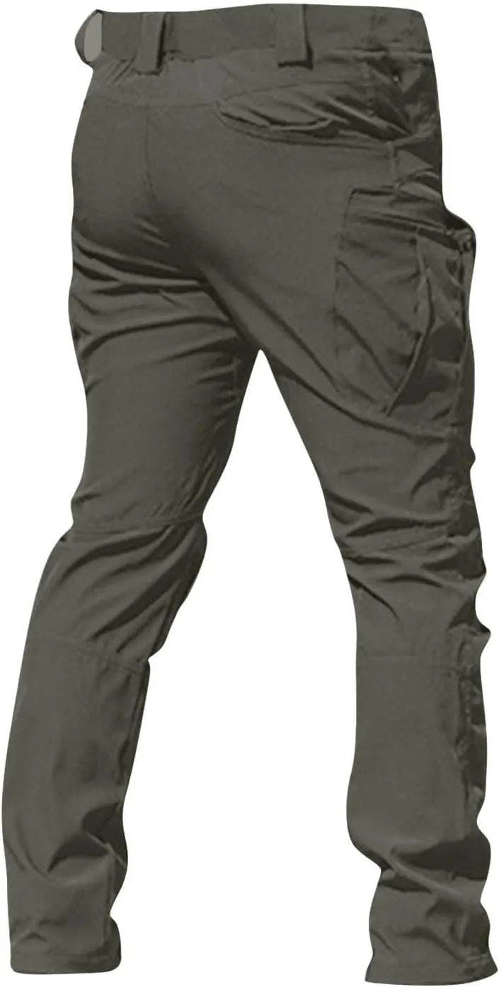 GOFULY Cargo Pants for Men Big and Tall Ripstop Stretch Pants Pockets Slim Fit Baggy Pants Y2K 2024 Trousers Straight Fit