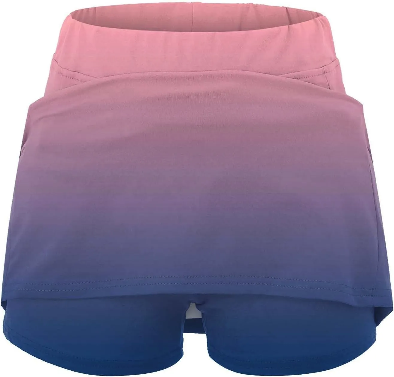Golf Skirts for Women with Shorts Long Womens Running Shorts 5 inch Inseam no Liner Black Skirt for Women Cotton