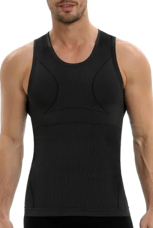 Gynecomastia Compression Shirt for Men, Slimming Tank Top Undershirts, Mens Body Shaper Vest