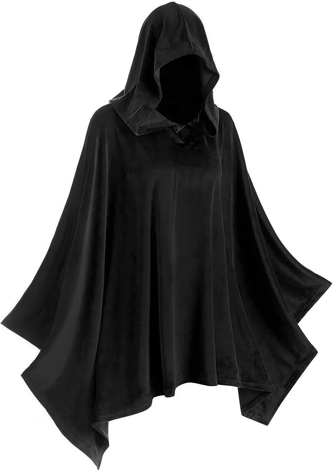Halloween Hooded Cloak Horror Medieval Renaissance Cape Cosplay Dress Party Halloween Costume Short Cape For Men