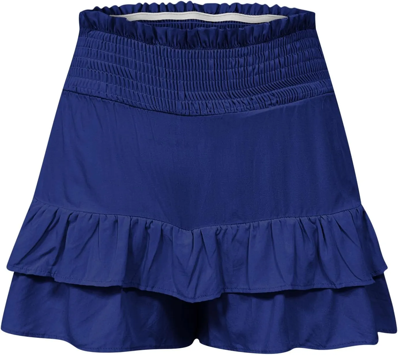 High Waisted Shorts Women Summer Ruffled Flowy Elastic Waist Mini Skirts Casual Tiered Layered Clothes Trendy 2025