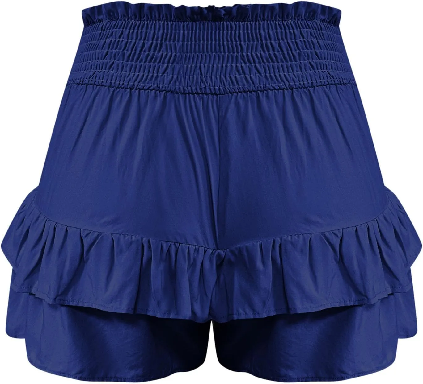 High Waisted Shorts Women Summer Ruffled Flowy Elastic Waist Mini Skirts Casual Tiered Layered Clothes Trendy 2025