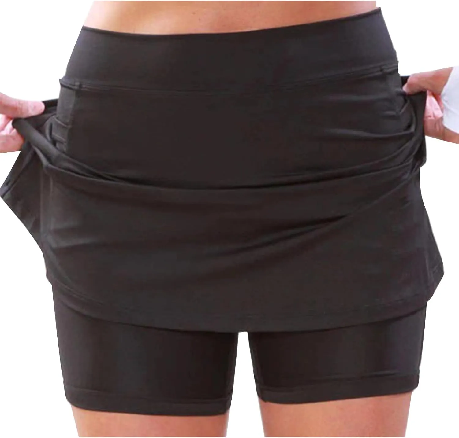 hlysgo Women Tennis Skirt Summer High Waisted Athletic Skorts with Inner Shorts Sport Workout Pleated Pickleball Shorts