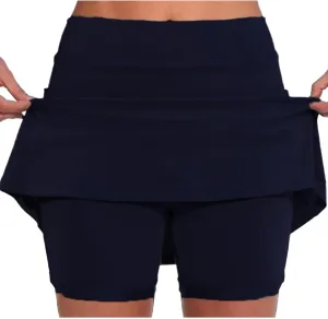 hlysgo Women Tennis Skirt Summer High Waisted Athletic Skorts with Inner Shorts Sport Workout Pleated Pickleball Shorts