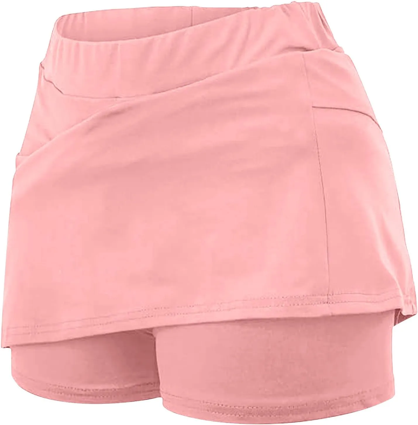 hlysgo Women's Plus Size Skort High Waisted Dressy Casual Workout Hiking Skirts Summer Athletic Tennis Shorts for Teen Girls