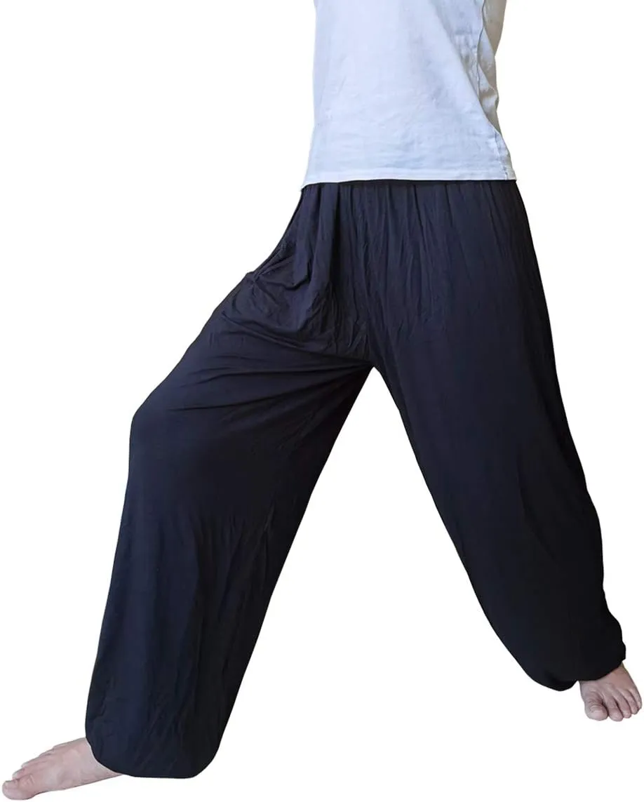 Hoerev Men Women Super Soft Yoga Pants Trousers Taiji Lounge Pant