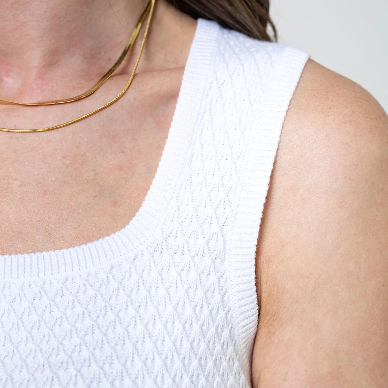 Hope & Henry Women's V-Neck Sweater Tank