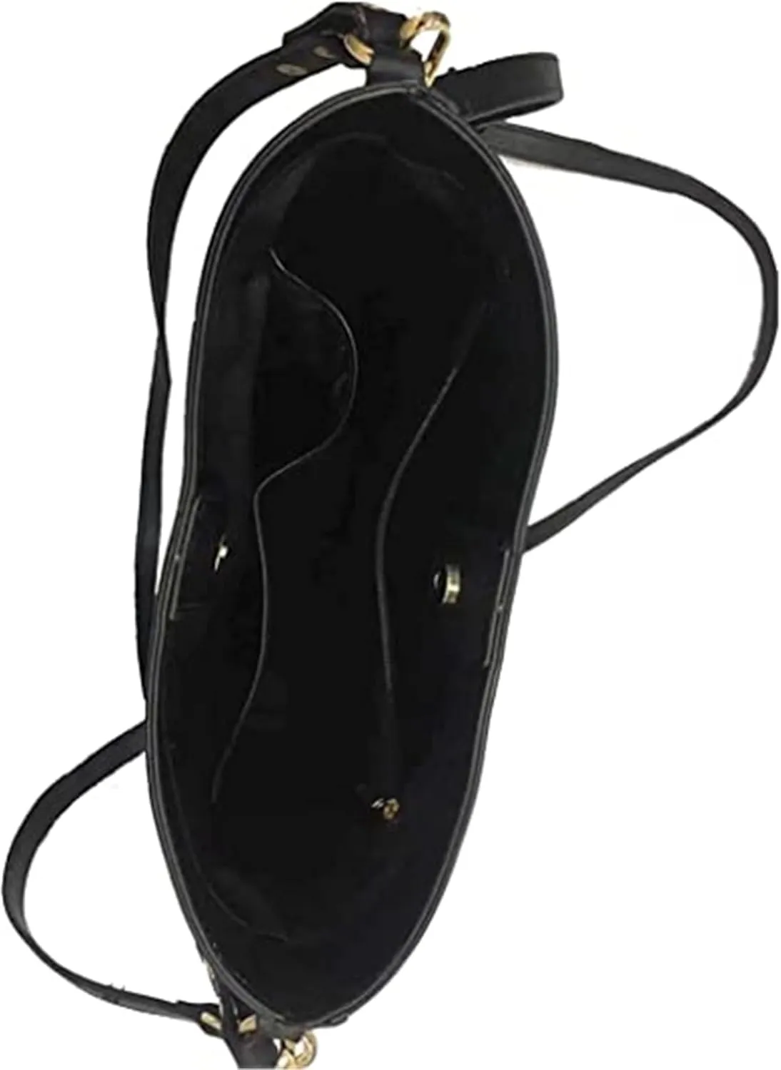 HUGS IDEA Women's Handbag Leather Tote Shoulder Bucket Bags Crossbody Top-handle Bag
