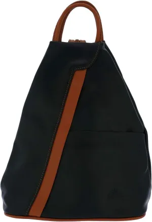 Italian Genuine Leather Top Handle Backpack Purse Shoulder Bag Handbag Rucksack For Women
