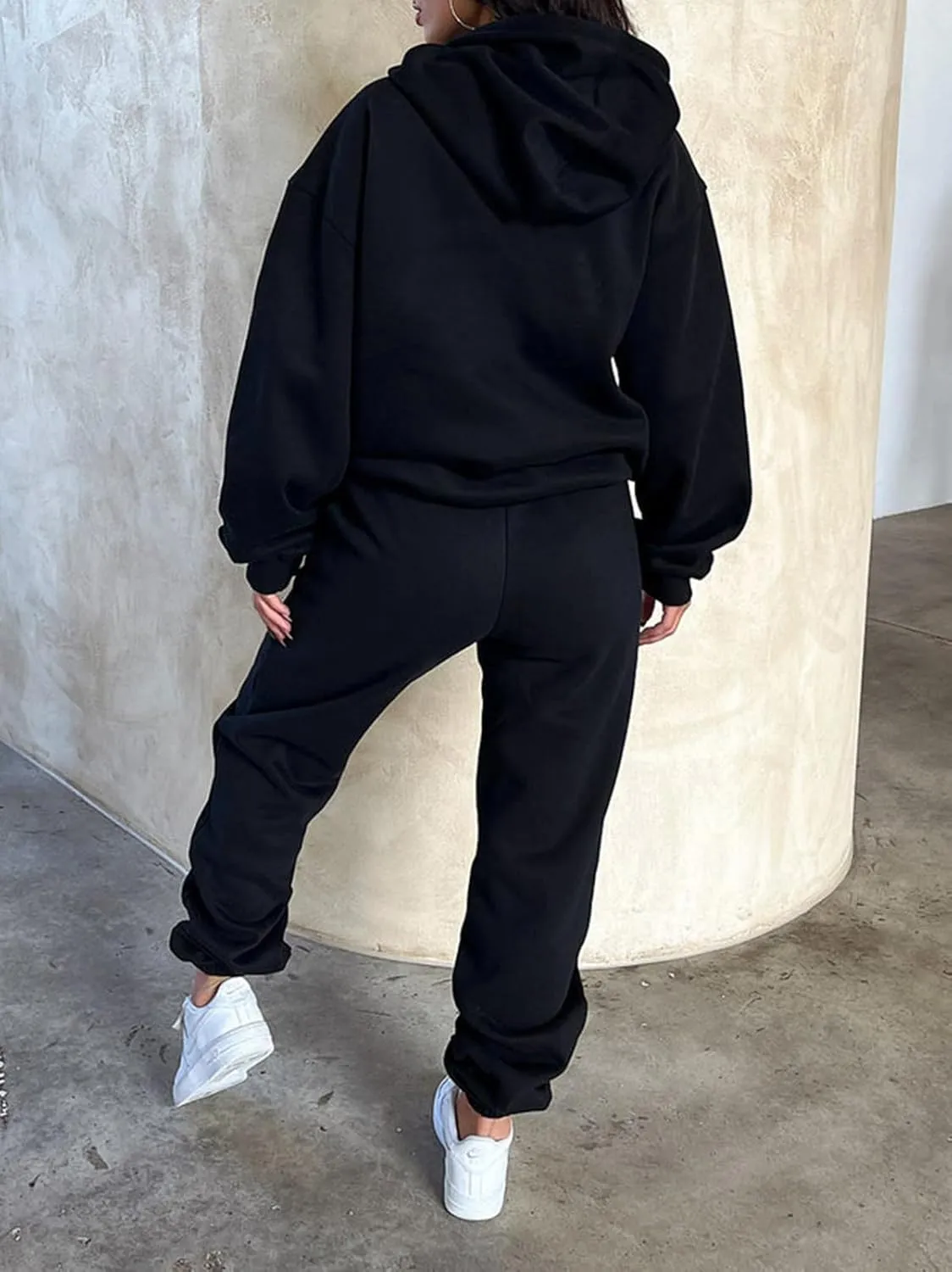 KANSOON Sweatsuits for Women Set 2 Piece Outfits Long Sleeve Hoodie Oversized Sweatshirt Jogger Pants Casual Tracksuit Sets
