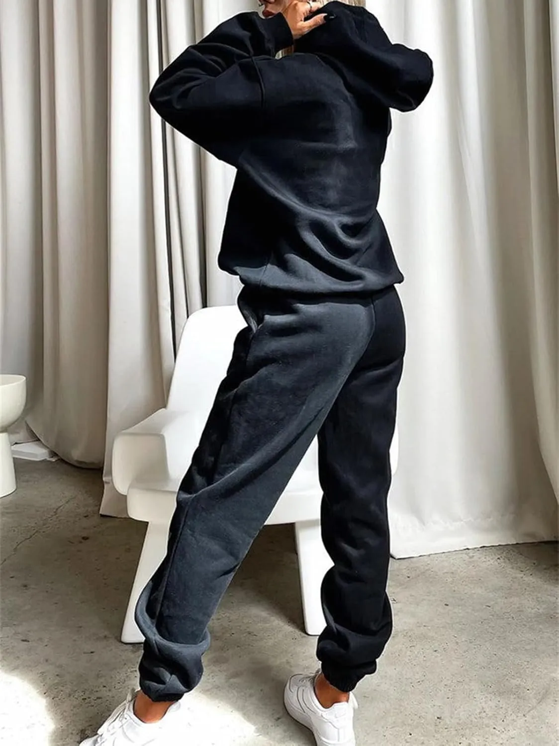 KANSOON Sweatsuits for Women Set 2 Piece Outfits Long Sleeve Hoodie Oversized Sweatshirt Jogger Pants Casual Tracksuit Sets