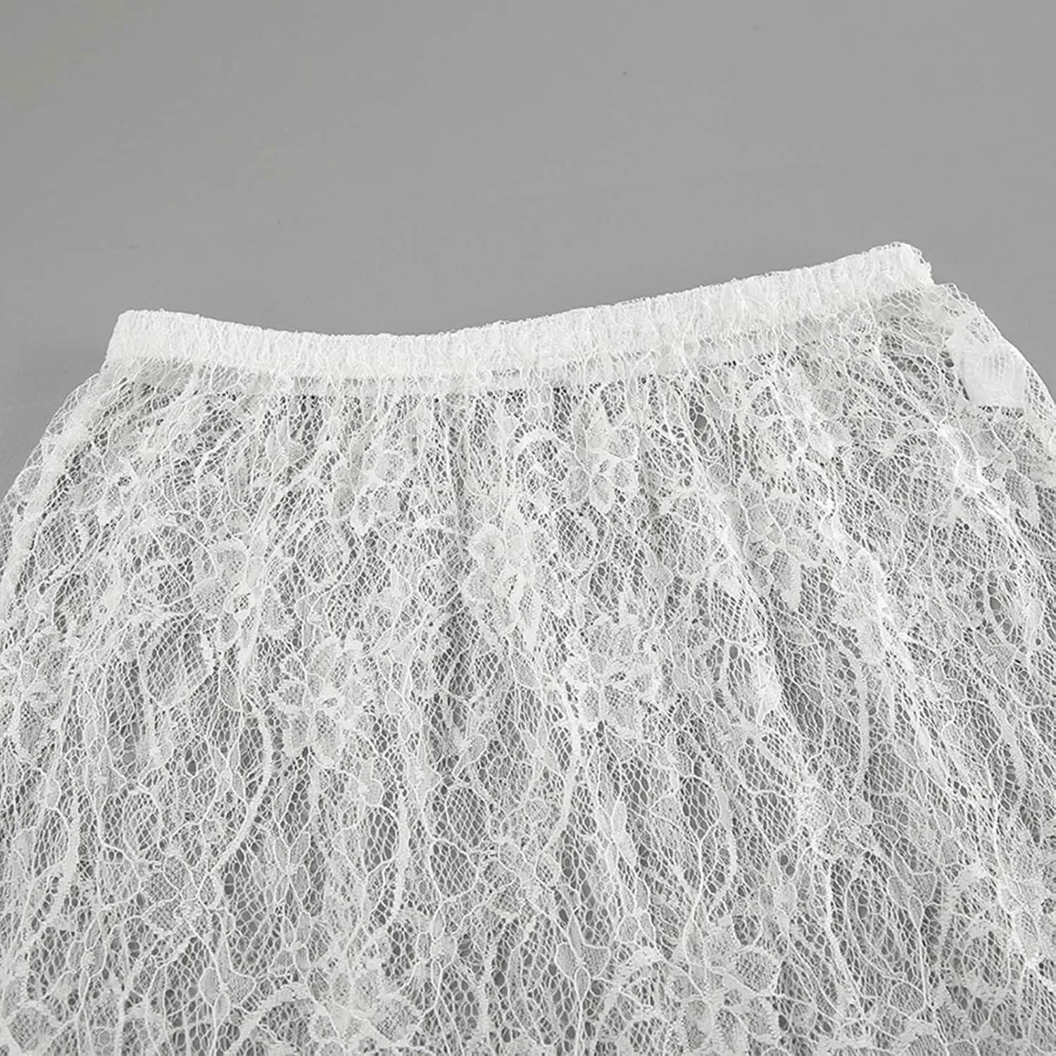 Lace Jacquard High Waist Maxi Skirt for Women | Stylish Loose Fit Long Dress Skirt