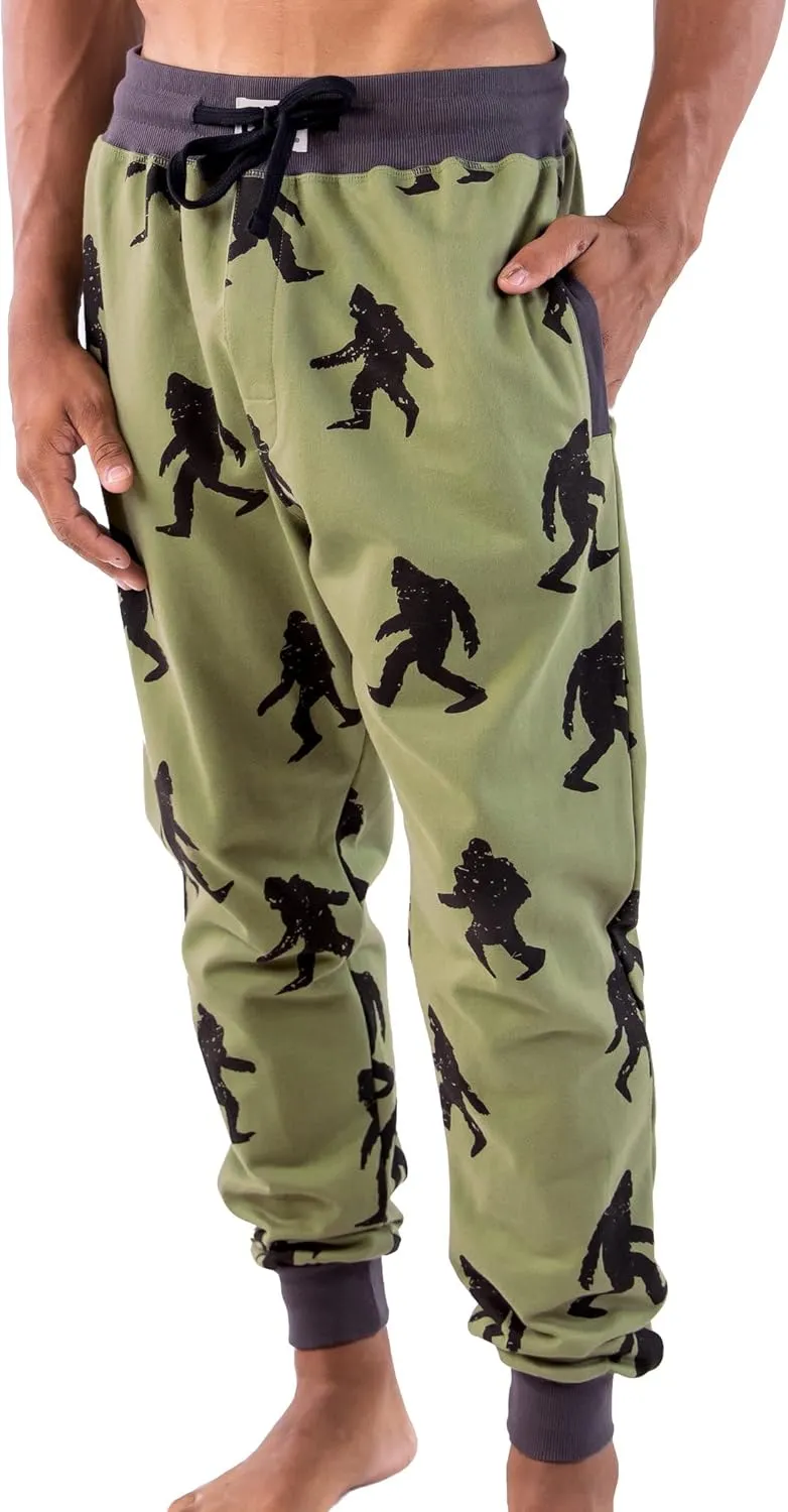 Lazy One Men's Jogger Sweatpants, Cozy, Warm, Pockets