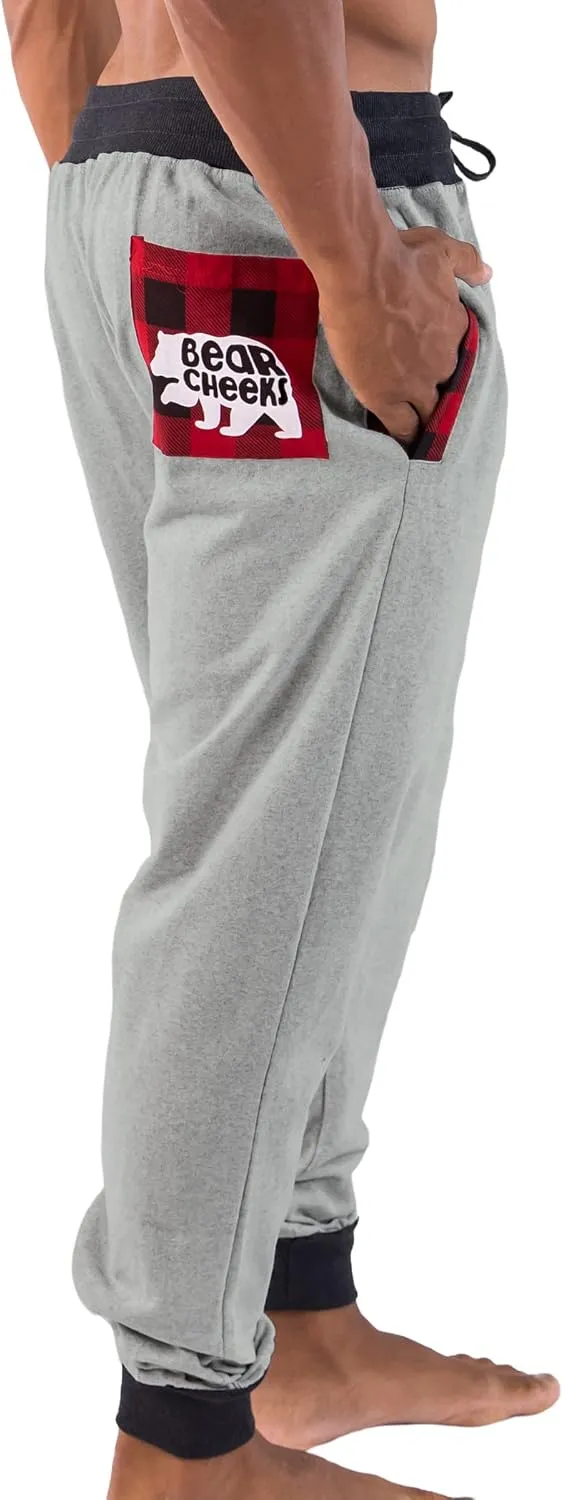 Lazy One Men's Jogger Sweatpants, Cozy, Warm, Pockets