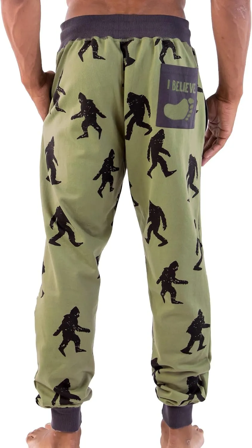 Lazy One Men's Jogger Sweatpants, Cozy, Warm, Pockets