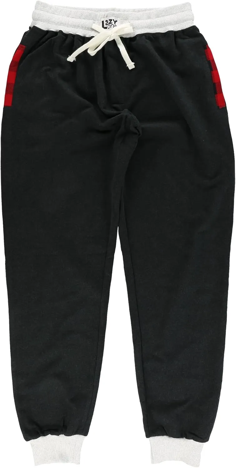 Lazy One Men's Jogger Sweatpants, Cozy, Warm, Pockets